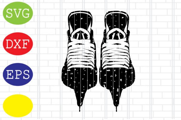 Distressed Hockey Ice Skates SVG: An Embroidery Review