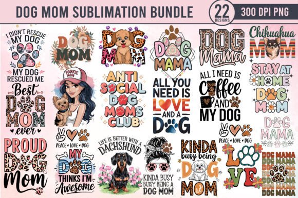 Dog Mom Sublimation Bundle PNG: A Designer’s Review