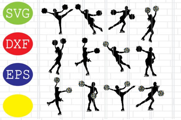 Figure Skating Cheerleaders SVG: A Stitch Test