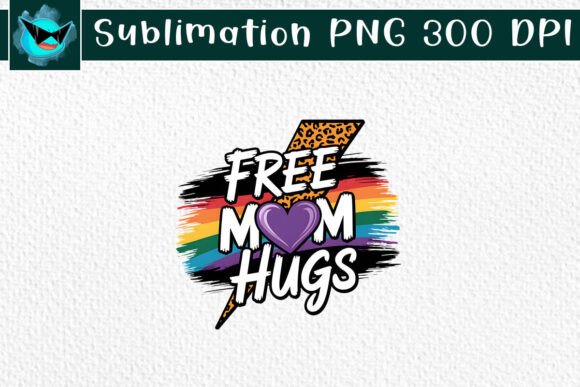 Free Mom Hugs Pride Lightning PNG Review