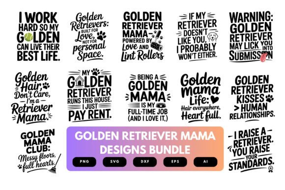 Golden Retriever Mama SVG Bundle Review