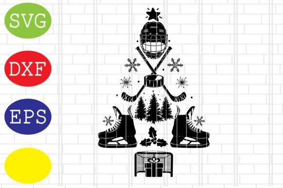 Ice Hockey Christmas Tree SVG: An Embroidery Review