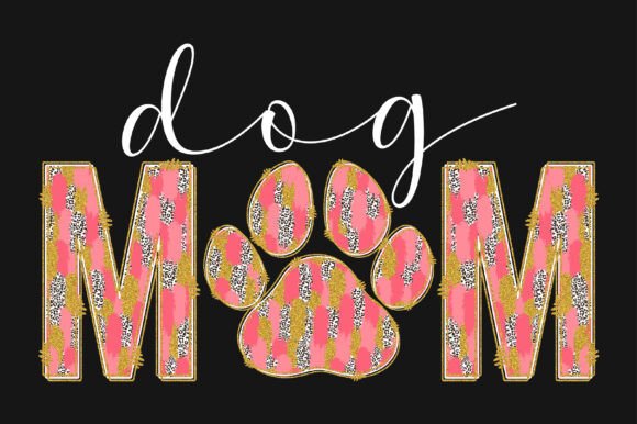 Mom Dog Paw Brush Stroke Sublimation Review