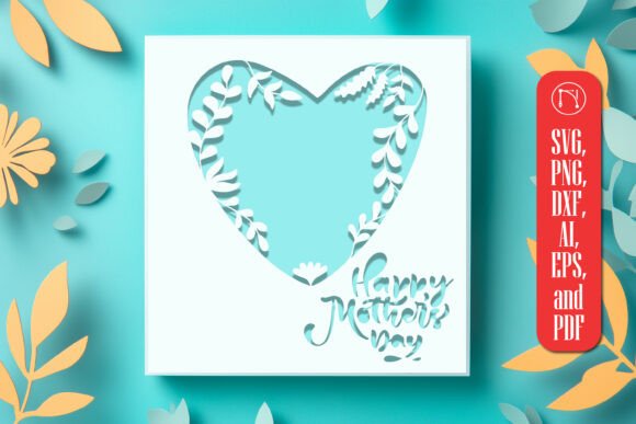 Paper Cut Mother’s Day Card SVG Design Reviewed for Real Embroidery Use