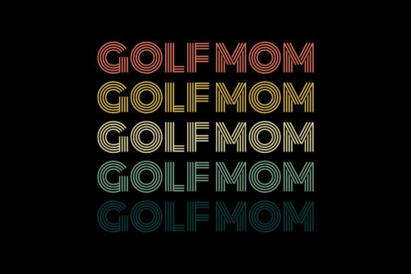 Retro Vintage Golf Mom T-shirt Design Review